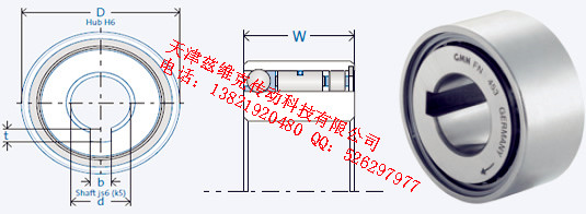 GMNFN463M單向軸承圖紙