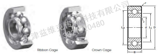 NHBB SSRI-614 深溝球軸承圖紙